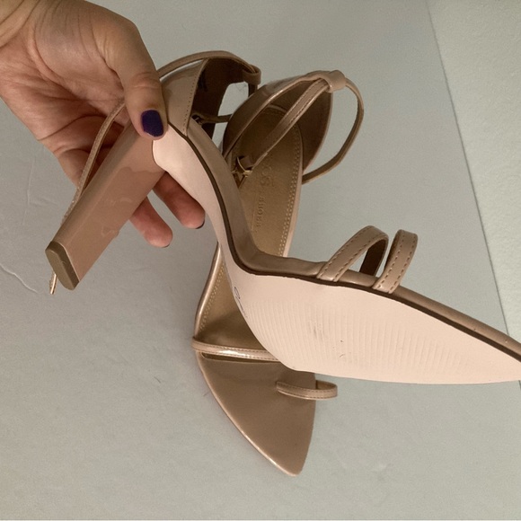 ASOS pointy heels strap soft pink toe Strap 8 - Picture 4 of 6